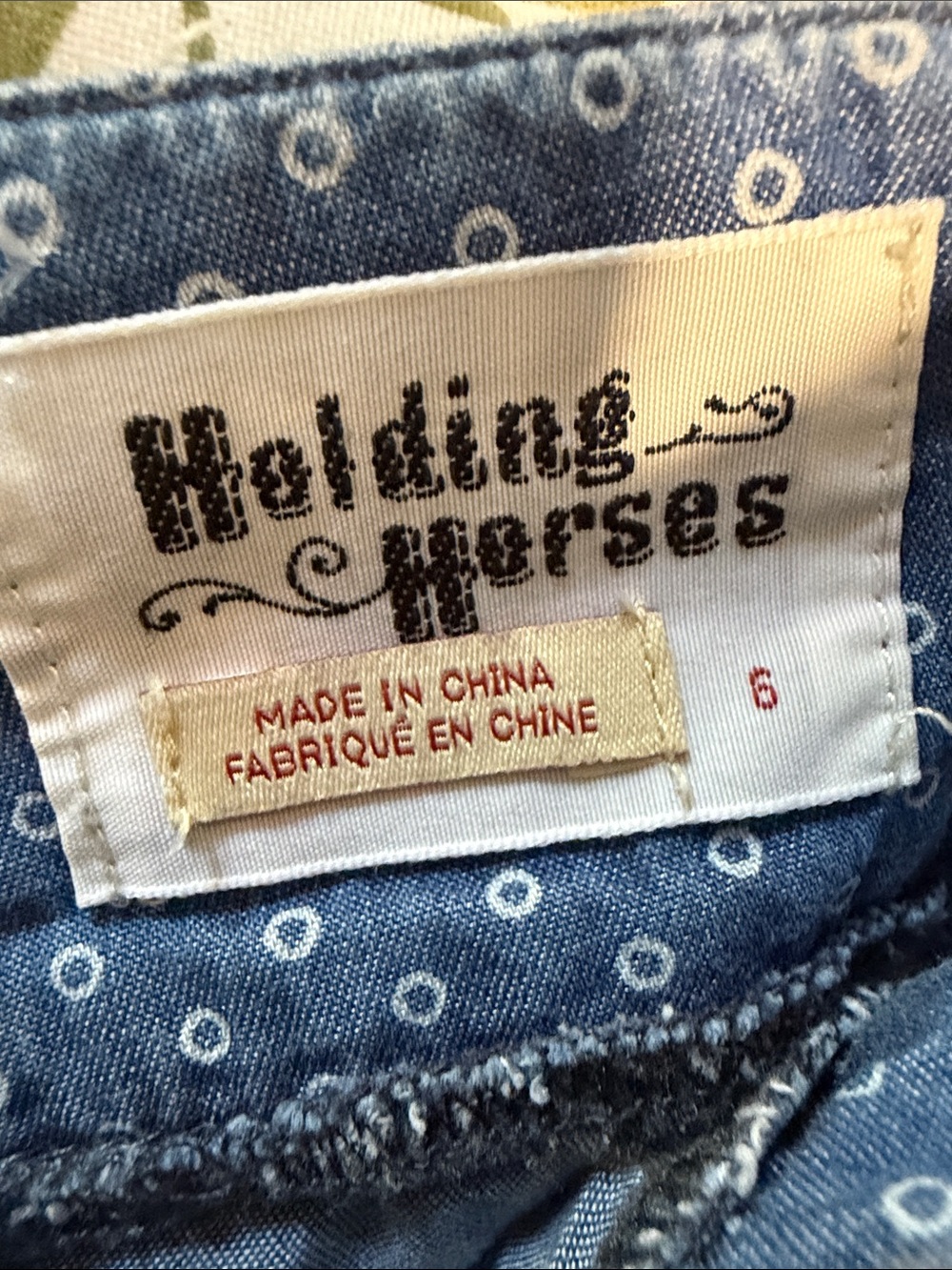 HOLDING HORSES Light Blue Polka Dot A-Line Skirt - Picture 6 of 7